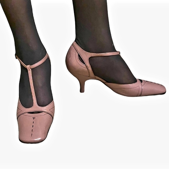 💯 Prada Vero Cuoio Ankle Strap Heels - Picture 15 of 16